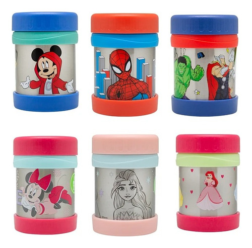 Termo Comida Para Niños Disney Marvel Color Variados