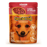 Alimento Special Dog Premium Especial Para Cão Senior Todos Os Tamanhos Sabor Carne Em Saco De 100g