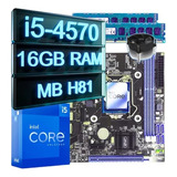  Intel Kit Upgrade I5-4570 + Ddr3 16gb  + Placa Mãe H81