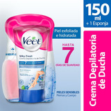  Crema Depilatoria Veet Silky Fresh Piel Sensible - 150 Ml