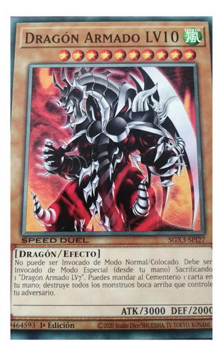 Dragón Armado Lv10 Común Yu-gi-oh! Original Konami