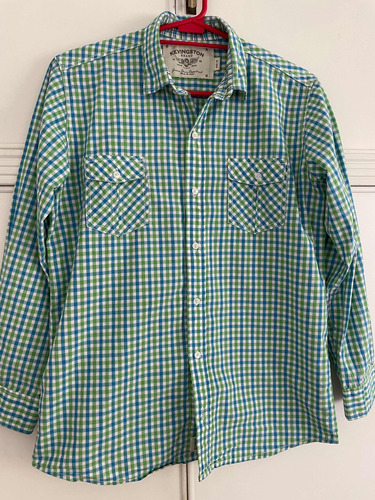 Camisa Niño Manga Larga, Marca Kevingston Talle 16