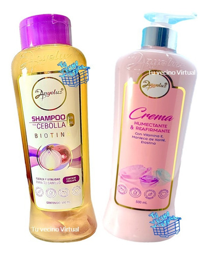 Shampoo Cebolla Y Crema Anyeluz - mL a $68