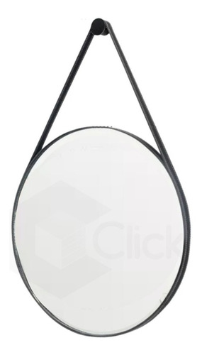 Espelho Redondo Decorativo Adnet Escandinavo 60cm + Suporte