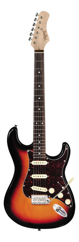 Guitarra Elétrica Tagima Classic Series T-635 Classic De  Amieiro Sunburst With Tortoise Shell Com Diapasão De Madeira Técnica