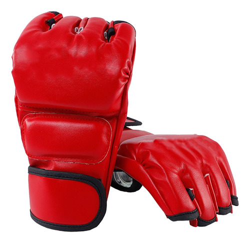 Guantes Unisex Mma Guantes De Boxeo De Medio Dedo Con Palmas