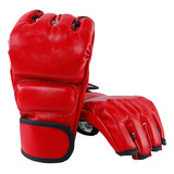 Guantes Unisex Mma Guantes De Boxeo De Medio Dedo Con Palmas