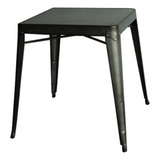 Mesa Tolix Cuadrada Comedor Metal Industrial  65x65 Moderna