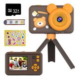 Cámara Digital Para Niños Fotos Video 1080p Hd Con Trípode