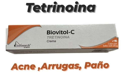 Crema Tetrinoina Biovitol-c 20g Acne Arrugas Y Paño 