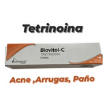 Crema Tetrinoina Biovitol-c 20g Acne Arrugas Y Paño 
