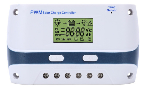 Controlador De Carga Solar 60a Pwm 12v 24v 48v Ip32 A Prueba