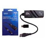 Adaptador Usb 3.0 P/ Rj45 10/100/1000 Mbps C/ Adapt. Tipo-c