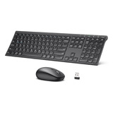 Teclado Y Mouse Bluetooth Dk03, Recargable De Modo Dual (blu