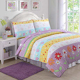 Cozy Line Home Fashions Juego De Edredón Reversible Para Niñ