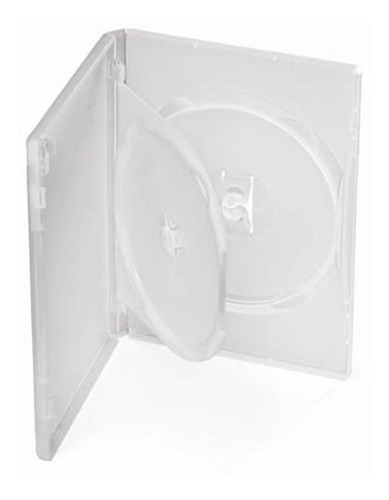 Estojo Box Dvd Duplo Transparente Caixa C/100 