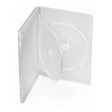 Estojo Box Dvd Duplo Transparente Caixa C/10