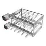 Churrasqueira Duplo Giratória C/ 11 Espetos Inox - Pratic