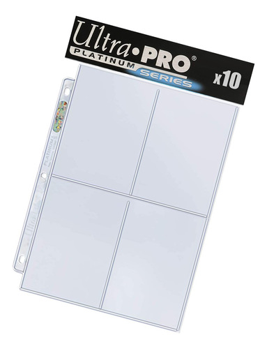 Ultra Pro Platinum Series 10 Micas Con 4 Bolsillos Postcards