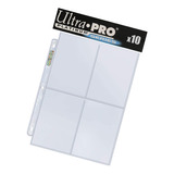 Ultra Pro Platinum Series 10 Micas Con 4 Bolsillos Postcards