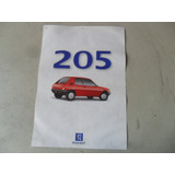 Folleto Peugeot 205 Gl 3p 5p Antiguo No Es Manual Catalogo