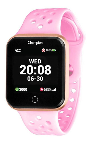 Relógio Champion Smartwatch Ch50006r 4.0 Rosa - Usado