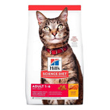 Alimento Hill's Science Diet Comida Para Gato Hill's Science Diet  Envase De 1.8 Kg Para Gato Adulto Sabor Pollo En Bolsa De 16lb