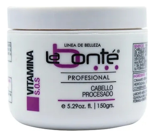 Vitamina S O S La Bonté Violeta Cabello Procesado 150 Gramos