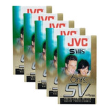 Fita De Video Super Vhs Jvc St-120sv 120min 5 Unidades