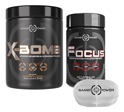 Suplemento Nootrópico Cerebral - X-bomb +focus - Gamer Power