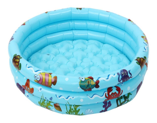 Piscina Inflable Plástico 3 Anillos 110 X 25 Cm Verano Niños