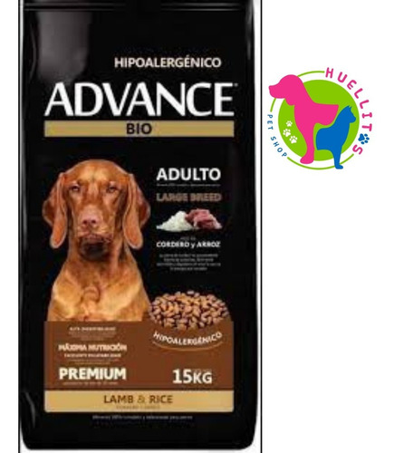 Advance Bio Perro Cordero Y Arroz/hiopoalergénico X15kg-z/o