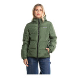 Campera Mujer Rusty Stella Puffer Inflada Abrigo Capucha