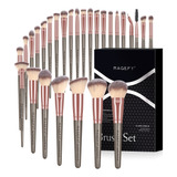 Set 28 Brochas De Maquillaje Profesionales+caja