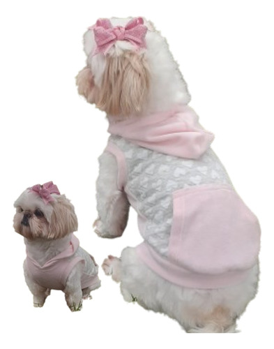 Roupa Pet Cachorro Inverno Roupinha Plush Spitz Shitzu Pug