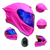 Casco Para Moto  Barbie Rosa Neon Dama Deportivo Ece Xtrong