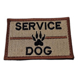 Parche Bordado Service Dog Coyote  K9 Perro - Made In Usa