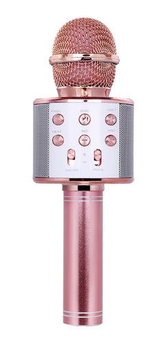 Microfono Inalambrico Karaoke Con Bocina Mp3 Bluetooth  Fd