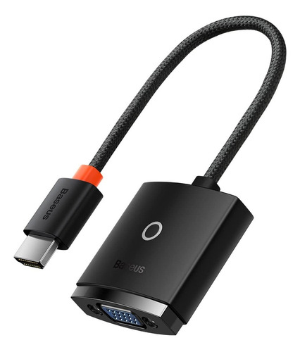 Adaptador Convertidor Hdmi A Vga + Mini Jack 3.5mm Baseus