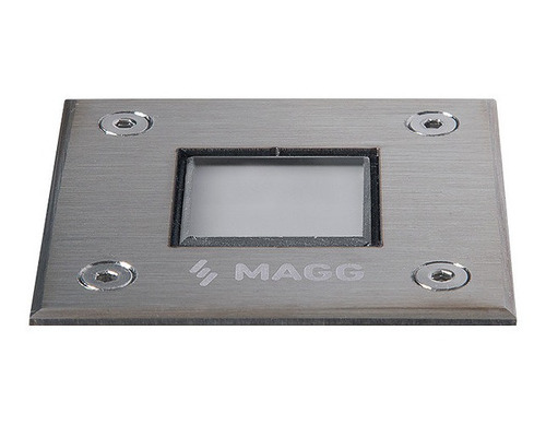 Lámpara Square De Piso Empotrar Led 1.2w 27k Acero Inox Magg