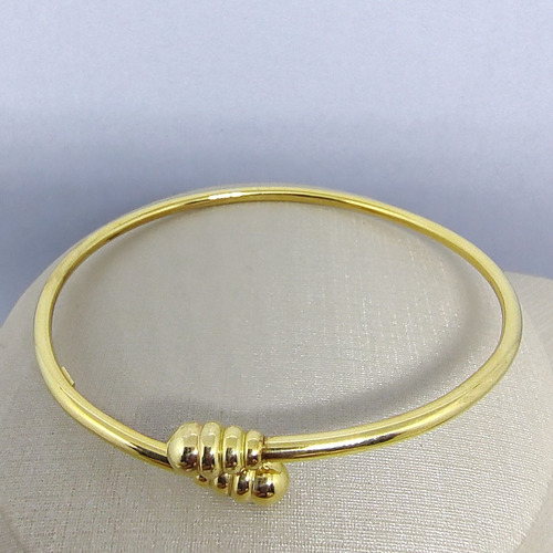 Pulseira Ouro 18k 750 Bracelete Oval  7g