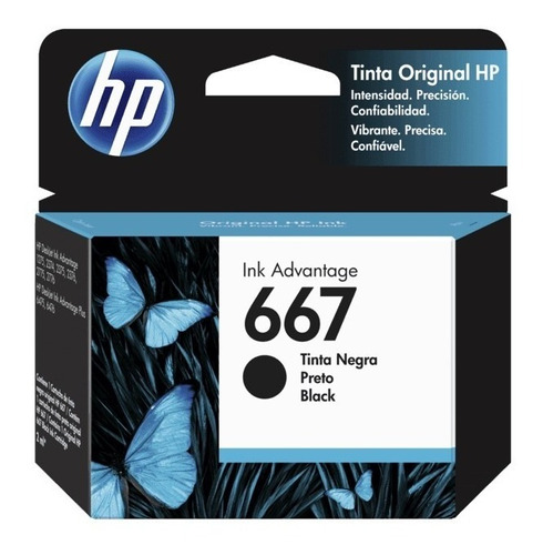 Tinta Original Hp 2375 Hp 2775 Hp2375 Hp2775 Hp 667 Negra