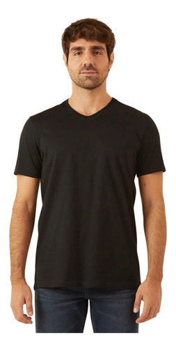 Camisa Masculina Básica Gola V Malwee Várias Cores