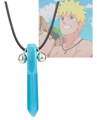 Collar Naruto Uzumaki Cuarzo Azul Tsunade Shippuden 