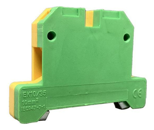 Conector Borne Sak Terra Amarelo/verde 10mm - 5 Unidades