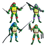 Set De Figuras Tmnt De Película Tortugas Ninja, 4 Piezas