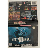 Caixa Mortal Kombat 2 Snes