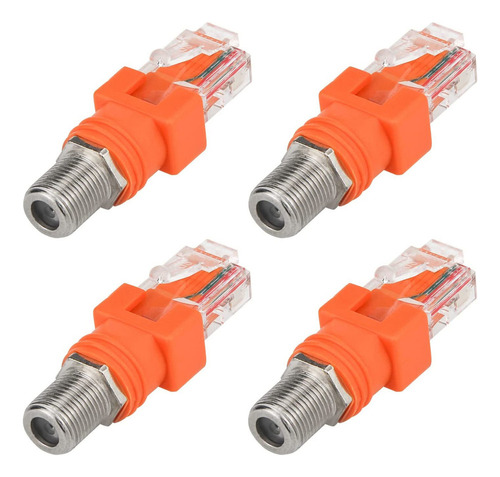 Convertidor De Rf Coaxial, Adaptador Coaxial A Ethernet, Paq