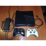 Consola Xbox 360 Slim Rgh + 2 Controles + Disco Duro 1 Tera