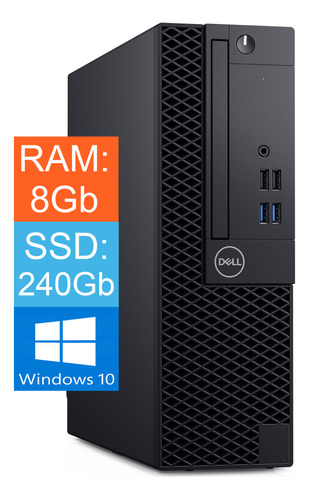 Desktop Dell Intel Core I5 9ª Geração 8gb Ddr4 Ssd 240gb